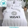 Versace Les Etoiles De La Mer Mix Of White And Sliver Tone Plates Most Comfortable Bedding Set Versace Les Etoiles De La Mer Mix Of White And Sliver Tone Plates Most Comfortable Bedding Set