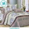 Versace Pattern Full Golden In White Background Most Comfortable Bedding Set Versace Pattern Full Golden In White Background Most Comfortable Bedding Set