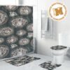 Versace Royal Golden Signature In Black Base Background Bathroom Accessories Set Versace Royal Golden Signature In Black Base Background Bathroom Accessories Set