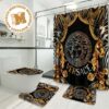 Versace Small Golden Signatures In Beige Background Bathroom Collections Versace Small Golden Signatures In Beige Background Bathroom Collections