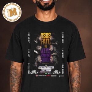 WWE SummerSlam Minnesota 2026 Usos Fatu Vs Keys Knight Sikoa 6 Man Tag Team Match Card Unisex T Shirt