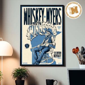 Whiskey Myers Minnesota 2026 Southern Hospitality Tour Home Decor Poster Canvas