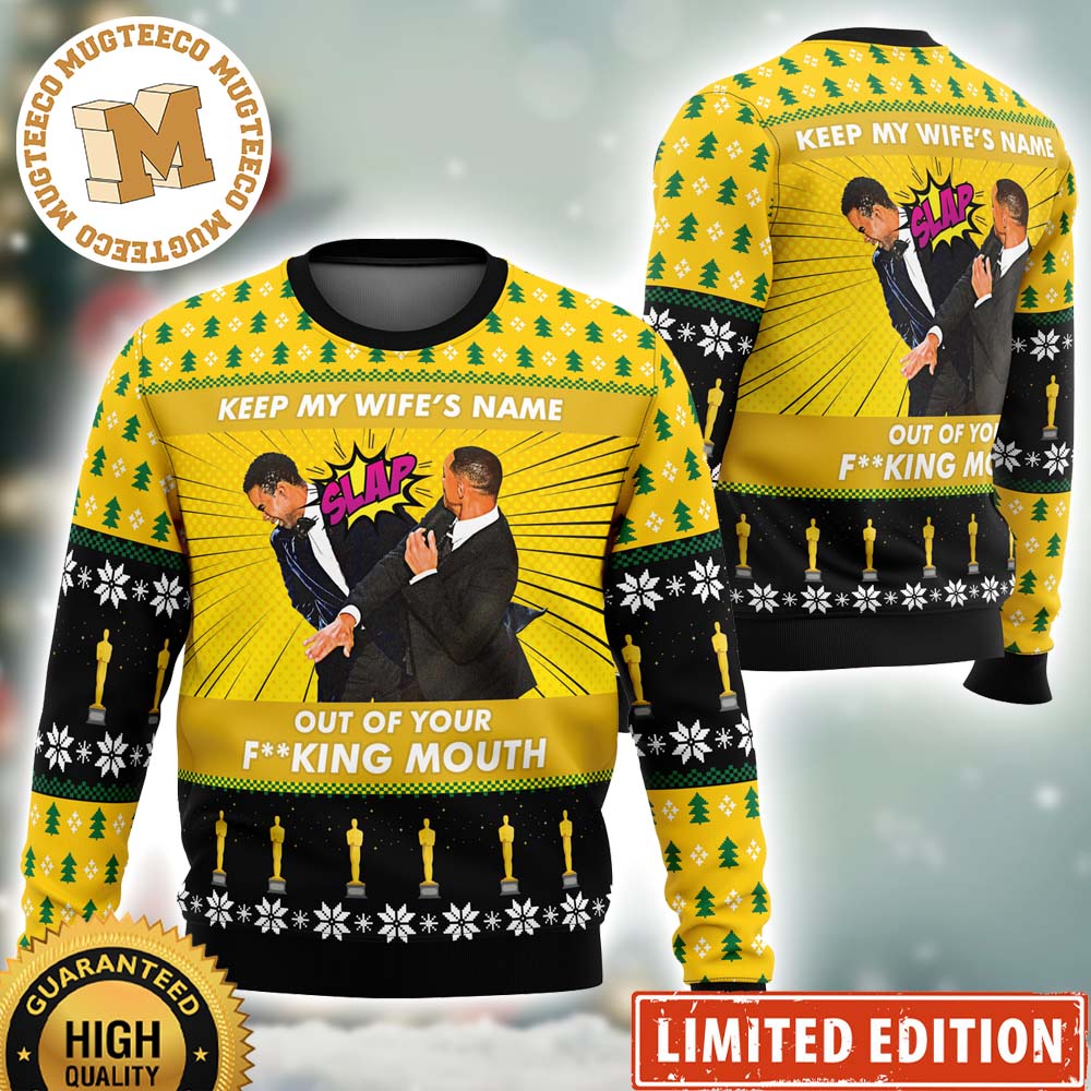Will Smith Slaps Chris Rock Meme Ugly Christmas Sweater Will Smith Slaps Chris Rock Meme Ugly Christmas Sweater