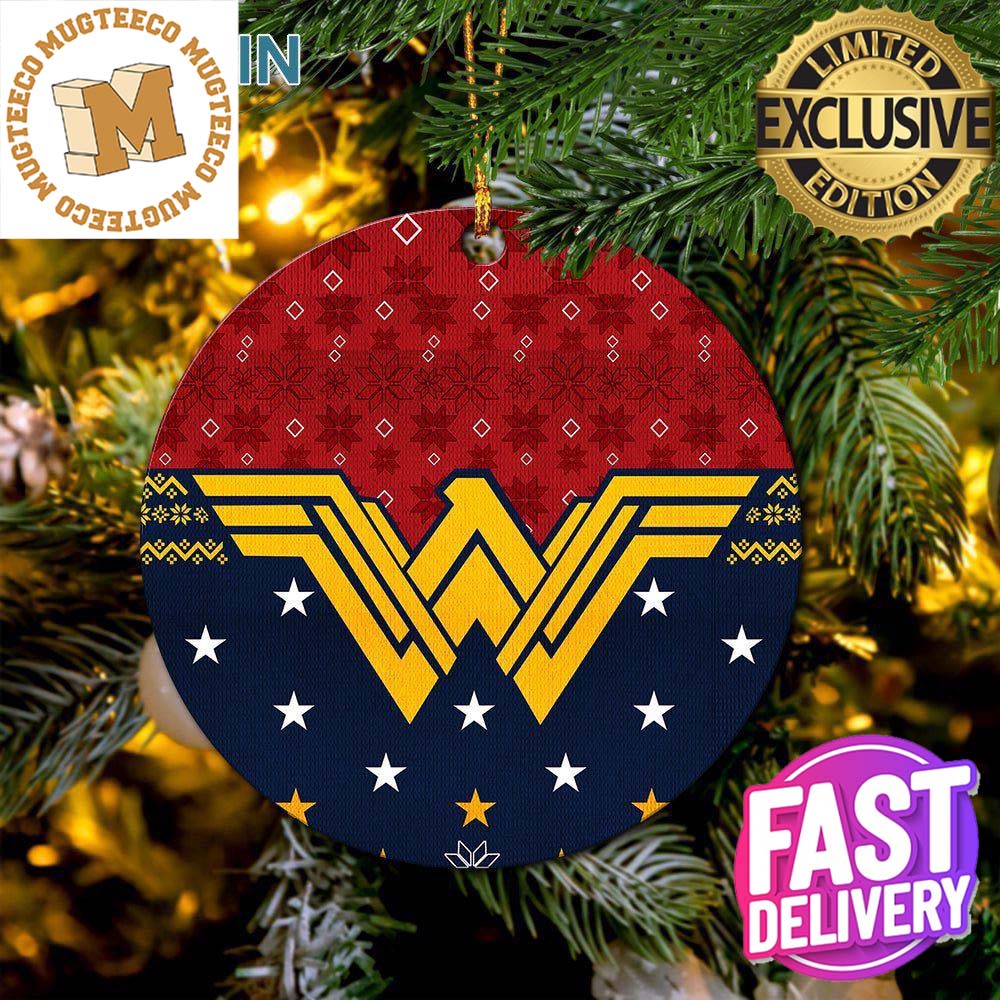 Wonder Woman Marvel Avengers 2023 Holiday Gifts Custom Name Christmas Ornament Wonder Woman Marvel Avengers 2023 Holiday Gifts Custom Name Christmas Ornament
