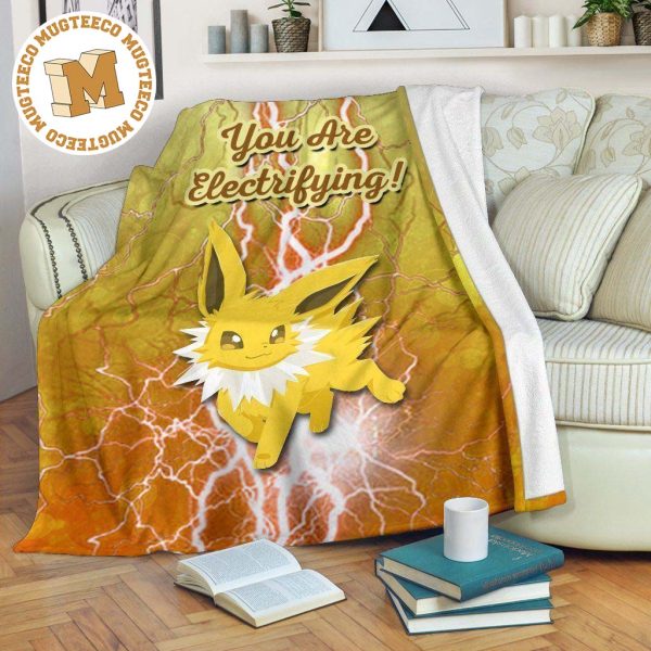 You Are Electrifying Jolteon Fleece Blanket You Are Electrifying Jolteon Fleece Blanket
