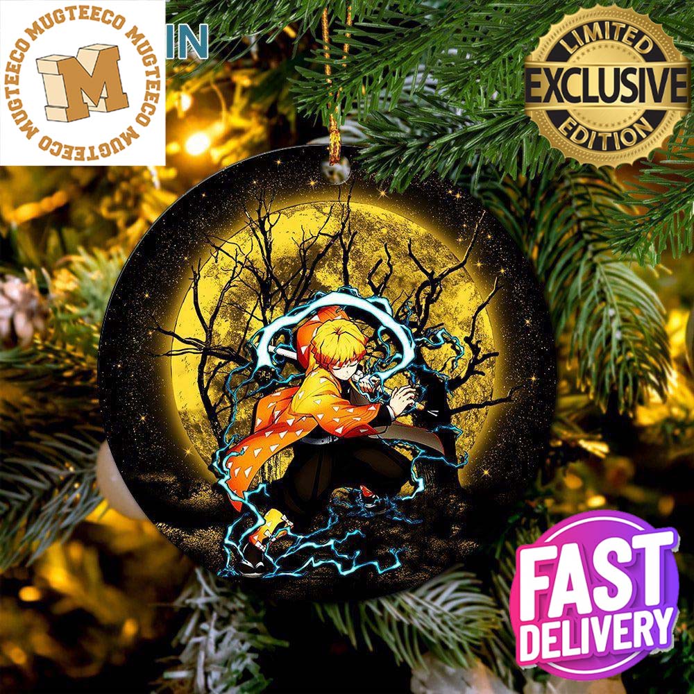 Zenitsu Moonlight 2023 Holiday Gifts Custom Name Christmas Ornament Zenitsu Moonlight 2023 Holiday Gifts Custom Name Christmas Ornament