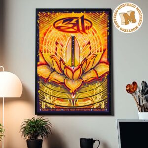 311 Band Auburn WA 2026 Event Poster At White River Amphitheatre On August 13 2026 Home Decor Poster Canvas