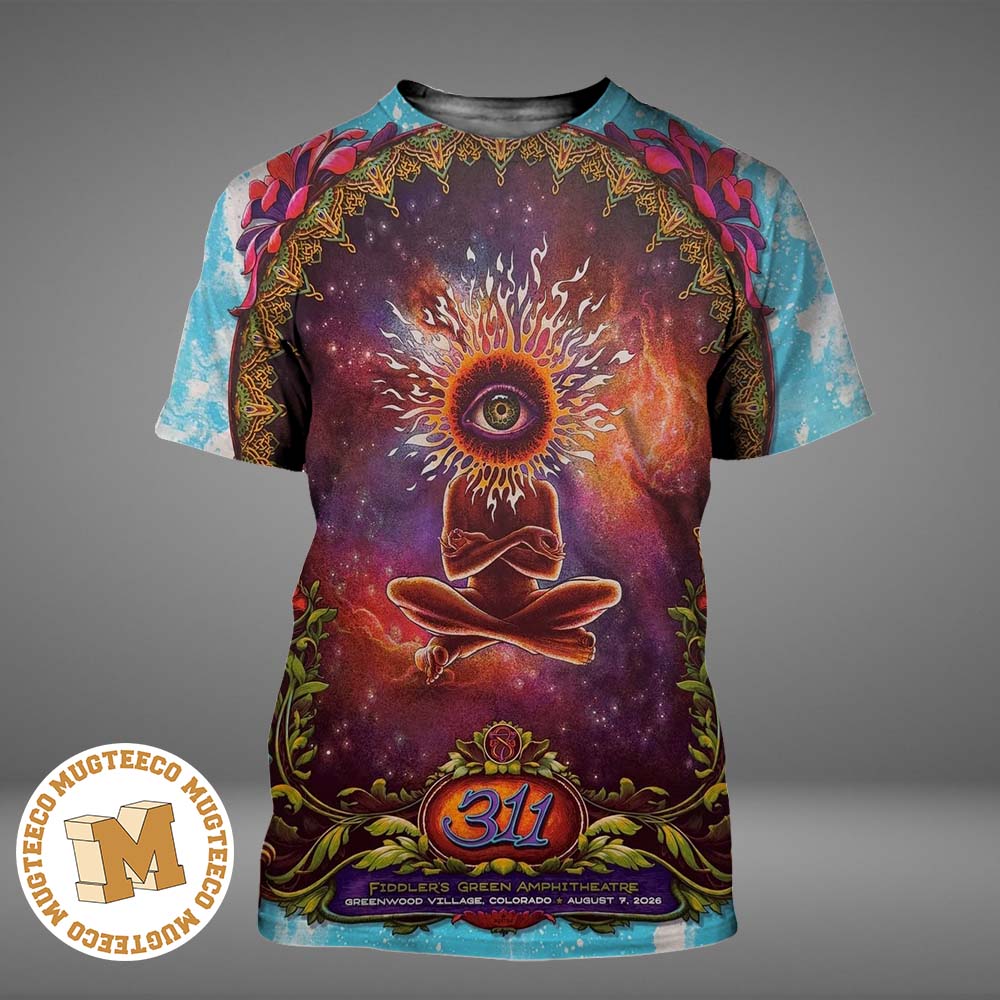 311 Band Greenwood Village Colorado 2026 Event Poster At Fiddlers Green Amphitheatre On August 9 2026 All Over Print Shirt 311 Band Greenwood Village Colorado 2026 Event Poster At Fiddlers Green Amphitheatre On August 9 2026 All Over Print Shirt