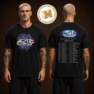 311 Band So GLad You Made It Tour 2026 Two Sided Unisex Black T Shirt