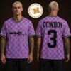 Godzilla 54 Black Purple Soccer Inspired Japanese Monster Football Jersey