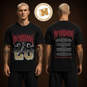 Aftershock Festival Sacramento California 2026 After Party Metal Skull Two Sided Unisex Black T Shirt