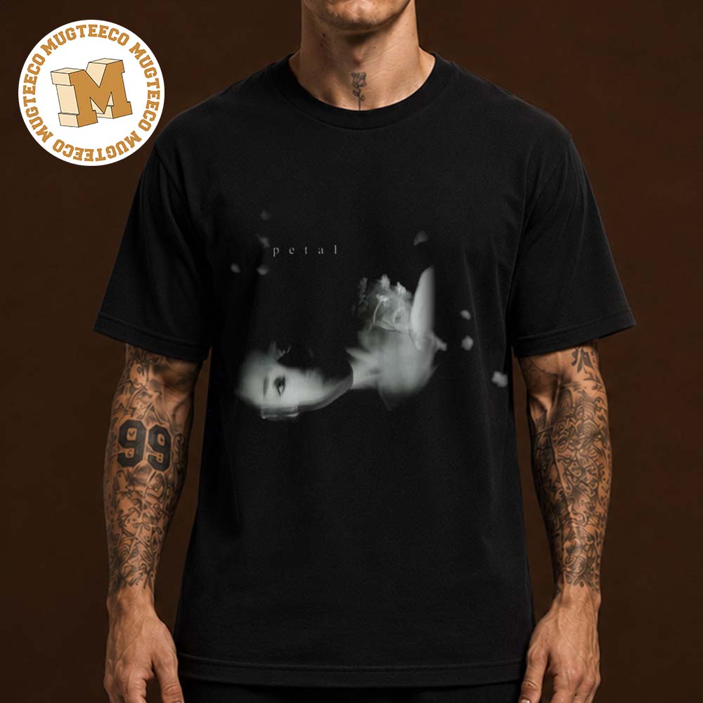 Ariana Grande Petal Ghostly Unisex Black T Shirt Ariana Grande Petal Ghostly Unisex Black T Shirt