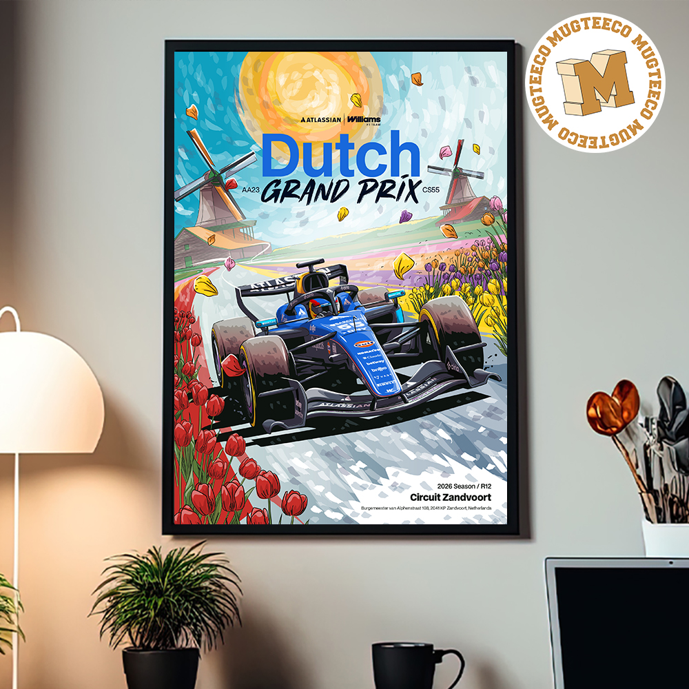 Atlassian Williams Formula 1 Heineken Dutch Grand Prix 2026 Circuit Zandvoort 2026 Home Decor Poster Canvas Atlassian Williams Formula 1 Heineken Dutch Grand Prix 2026 Circuit Zandvoort 2026 Home Decor Poster Canvas