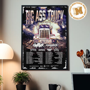 Big Ass Truck Inland Empire North America Tour 2026 Home Decor Poster Canvas