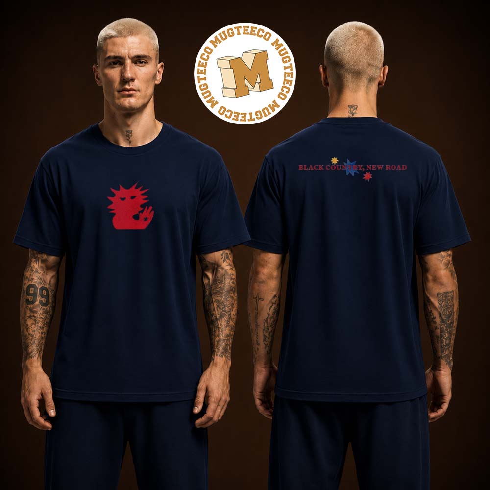 Black Country New Road Red Icon Navy Two Sided Unisex T-Shirt Black Country New Road Red Icon Navy Two Sided Unisex T-Shirt