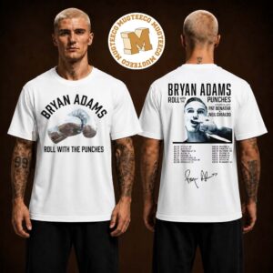 Bryan Adams Roll With The Punches Concert Tour 2026 Two Sided Unisex T Shirt
