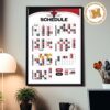 OKC Thunder NBA 2026 2027 Schedule Home Decor Poster Canvas