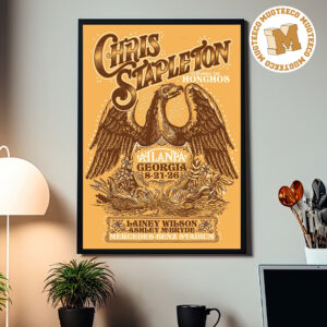 Chris Stapleton Atlanta Georgia 2026 Event Poster At Mercedes Benz Stadium On August 21 2026 Home Decor Poster Canvas