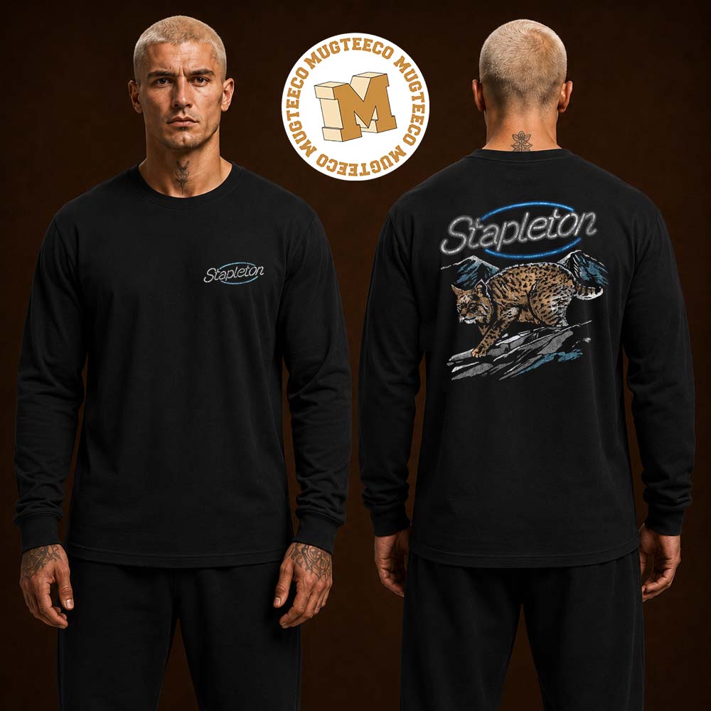 Chris Stapleton Wildcat Merch Two Sided Unisex Black Long Sleeve Shirt Chris Stapleton Wildcat Merch Two Sided Unisex Black Long Sleeve Shirt