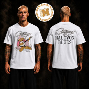 Citizen Band Halcyon Blues Smokin Gnome Two Sided Unisex White T Shirt