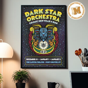 Dark Star Orchestra Port Chester NY 2026 Event Poster At Capitol Theatre On December 31 And January 1 2 2026 2027 Home Decor Poster Canvas