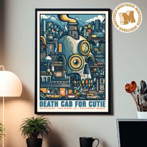Death Cab For Cutie San Diego CA 2026 Event Poster At Gallagher Square On August 4 2026 Home Decor Poster Canvas