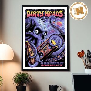 Dirty Heads Indianapolis IN 2026 Event Poster At Everwise AMP At White River On August 2 2026 Home Decor Poster Canvas