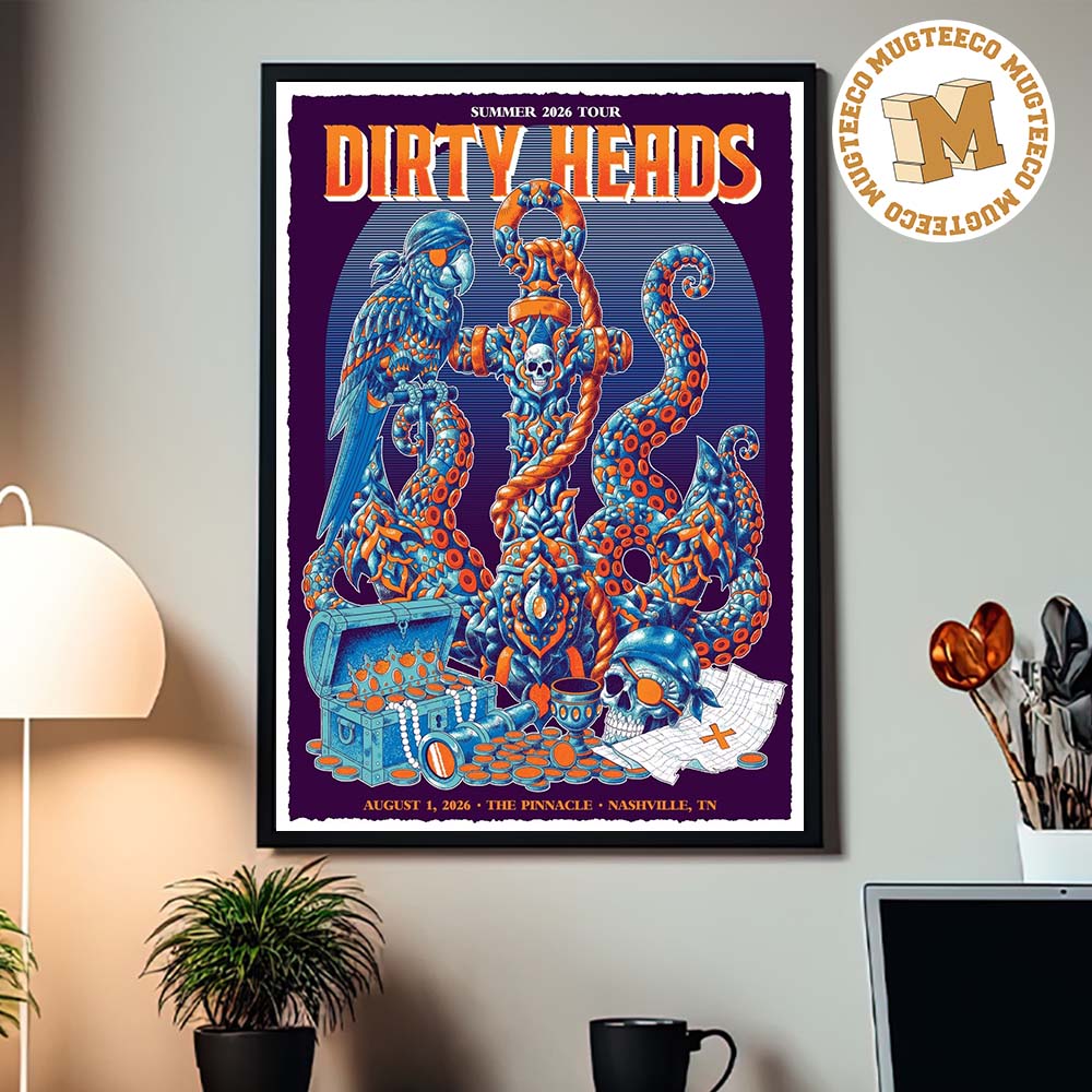Dirty Heads Nashville TN Summer 2026 Tour Event Poster At The Pinnacle On August 1 2026 Home Decor Poster Canvas Dirty Heads Nashville TN Summer 2026 Tour Event Poster At The Pinnacle On August 1 2026 Home Decor Poster Canvas