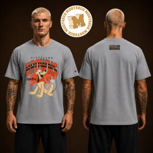 Disney x Champion NFL Pluto Cleveland Browns Two Side Unisex T Shirt