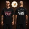 Dying Wish Revenge In Carnage Two Sided Unisex Black T Shirt Dying Wish Revenge In Carnage Two Sided Unisex Black T Shirt