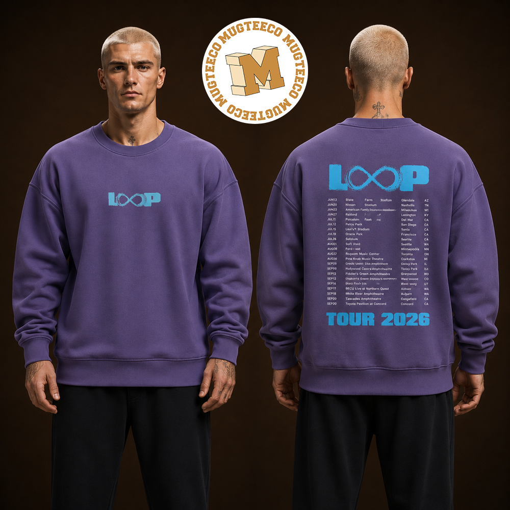 Ed Sheeran Loop Tour 2026 Merch Vintage Concert Two Sided Long Sleeve Shirt Ed Sheeran Loop Tour 2026 Merch Vintage Concert Two Sided Long Sleeve Shirt