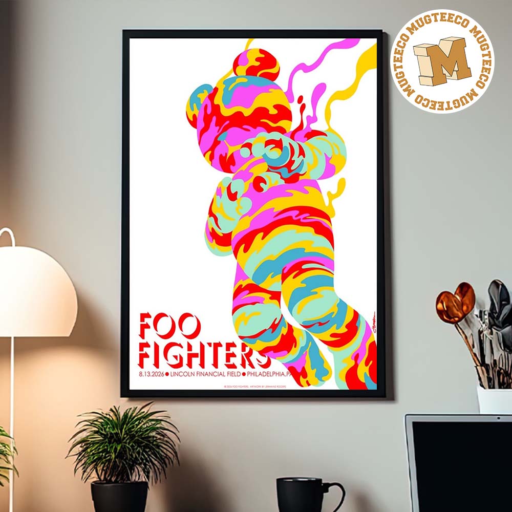 Foo Fighters PhiladelPhia PA 2026 Event Poster At Lincoln Financial Field On August 13 2026 Homde Decor Poster Canvas Foo Fighters PhiladelPhia PA 2026 Event Poster At Lincoln Financial Field On August 13 2026 Homde Decor Poster Canvas