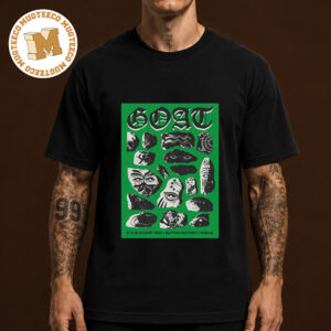 GOAT Band Dublin 2026 Event Poster At Button Factory On August 27 And 28 2026 Unisex T Shirt