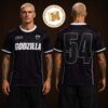 Godzilla 1984 Purple Black Striped Vintage Kaiju Unisex Football Jersey