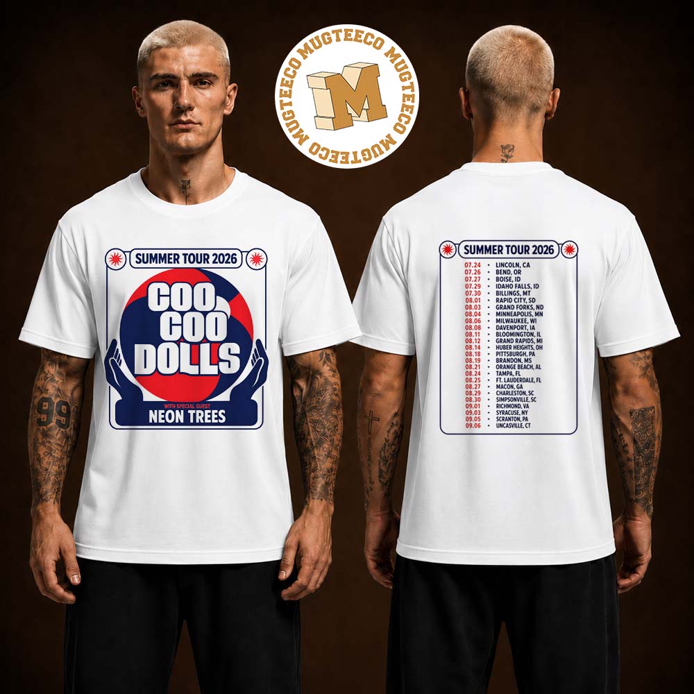 Goo Goo Dolls Summer Tour 2026 Retro Rock Band Two Sided Unisex T Shirt Goo Goo Dolls Summer Tour 2026 Retro Rock Band Two Sided Unisex T Shirt