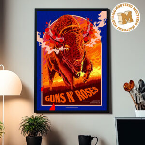 Guns N Roses Edmonton AB 2026 Event Poster At Commonwealth Stadium On August 26 2026 Home Decor Poster Canvas