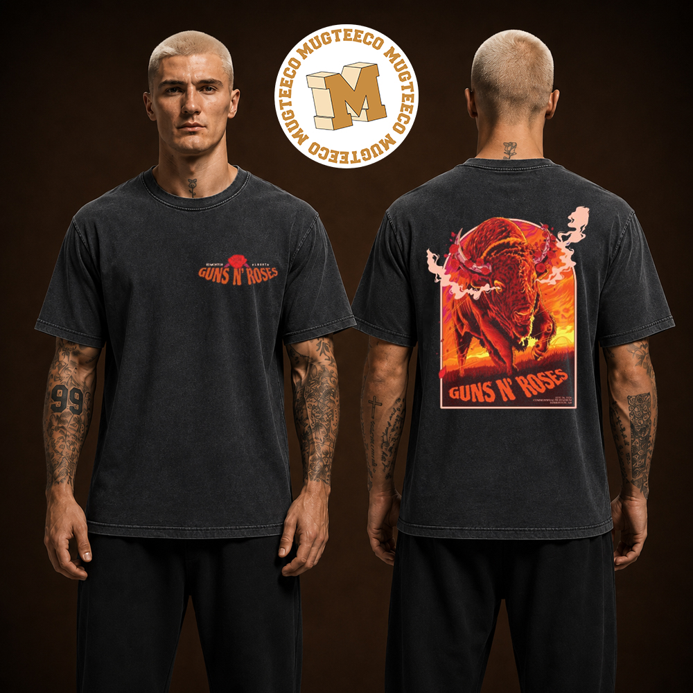 Guns N Roses Edmonton AB 2026 Event Poster At Commonwealth Stadium On August 26 2026 Two Sided Unisex T Shirt Guns N Roses Edmonton AB 2026 Event Poster At Commonwealth Stadium On August 26 2026 Two Sided Unisex T Shirt