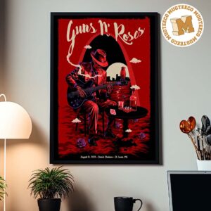 Guns N Roses St Louis MO 2026 Event Poster At Busch Stadium On August 16 2026 Home Decor Poster Canvas