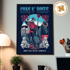 Guns N Roses Vancouver BC 2026 Event Poster At BC Place On August 29 2026 Home Decor Poster Canvas