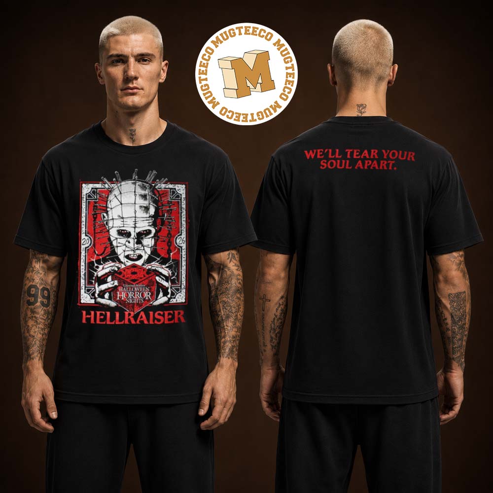 Halloween Horror Nights 2026 Hellraiser Two Sided Unisex T Shirt Halloween Horror Nights 2026 Hellraiser Two Sided Unisex T Shirt