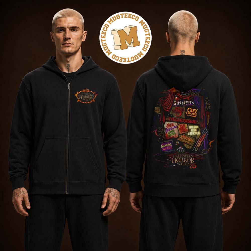 Halloween Horror Nights 2026 Universal Orlando House Two Sided Unisex Hoodie Shirt Halloween Horror Nights 2026 Universal Orlando House Two Sided Unisex Hoodie Shirt