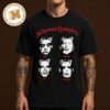 Hollywood Vampires Classic Members Skeleton Graphic Unisex Black T Shirt