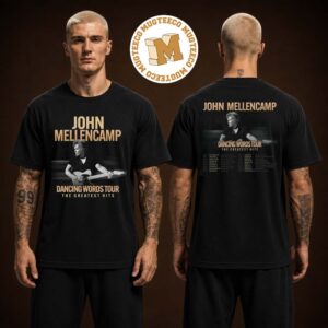John Mellencamp Dancing Words Tour 2026 Two Sided Unisex T Shirt
