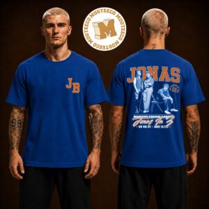 Jonas Brothers In 3 New York City Exclusive Tee At Madison Square Garden On August 20 21 And 22 2026 Two Sided Unisex T Shirt