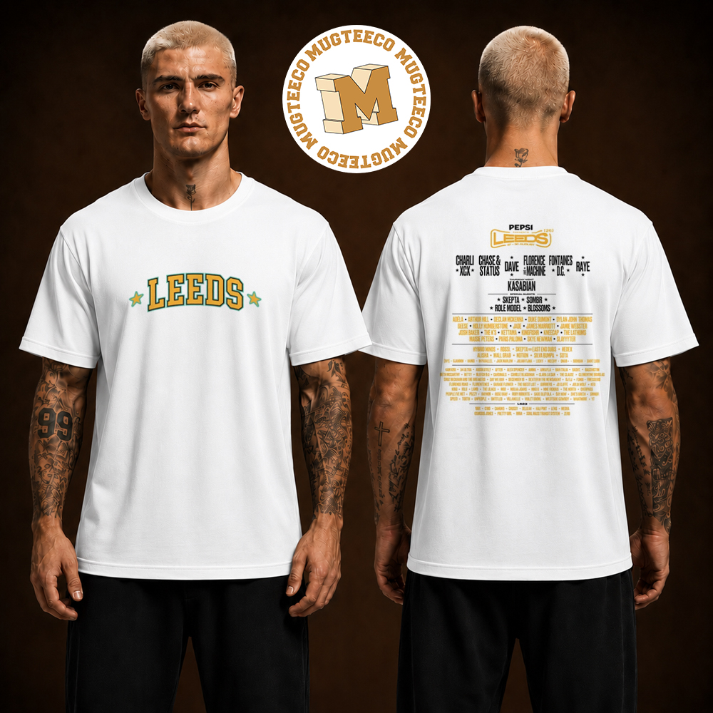 Leeds Festival 2026 Exclusive Tee Two Sided Unisex T Shirt Leeds Festival 2026 Exclusive Tee Two Sided Unisex T Shirt