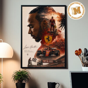 Lewis Hamilton Ferrari Barcelona 2026 Formula 1 Grand Prix Winner Poster Home Decor Poster Canvas
