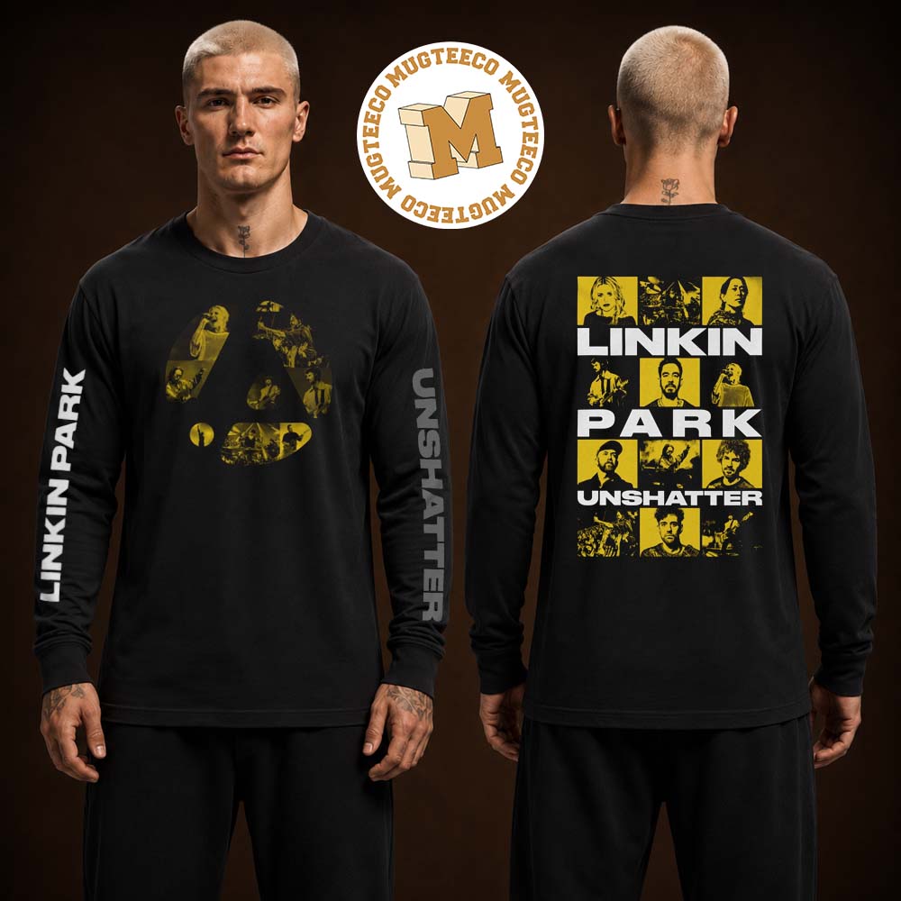 Linkin Park Unshatter Unisex Black Long Shirt Linkin Park Unshatter Unisex Black Long Shirt