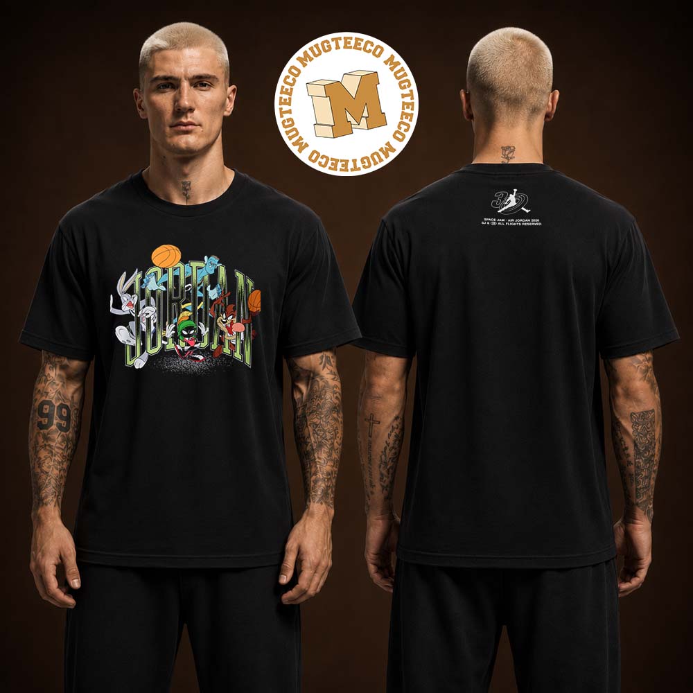 Looney Tunes X Michael Jordan Merch Two Sided Unisex T Shirt Looney Tunes X Michael Jordan Merch Two Sided Unisex T Shirt