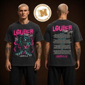 Louder Than Life 2026 Blue Panther Louisville Two Sided Unisex T Shirt