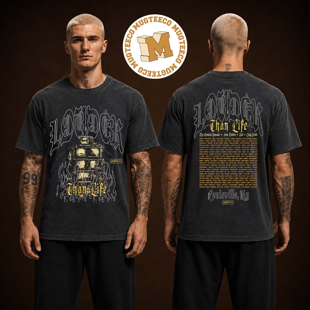 Louder Than Life 2026 Fire TV Louisville KY Two Sided Unisex T Shirt Louder Than Life 2026 Fire TV Louisville KY Two Sided Unisex T Shirt
